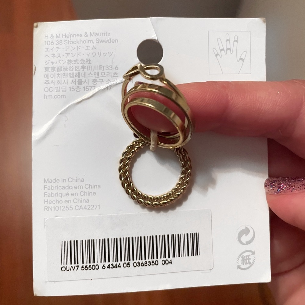 H&M rings (gold color)